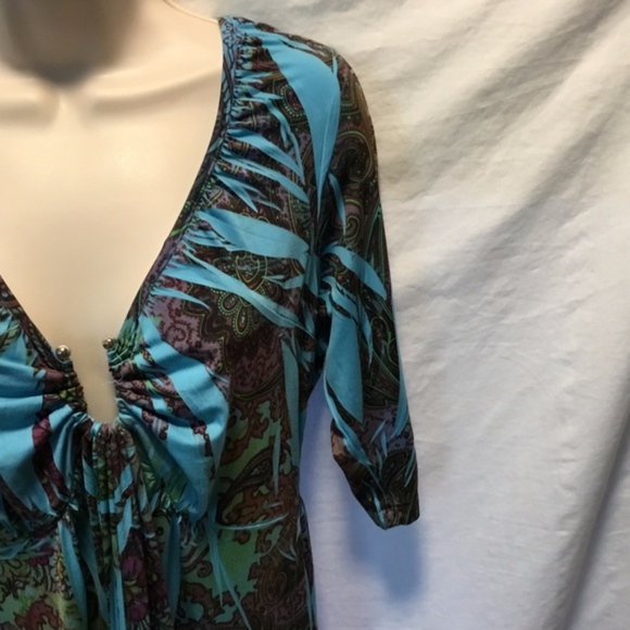 Apt 9 Sz M Blue Brown Dress Ring Chest Sublimation - Picture 4 of 6